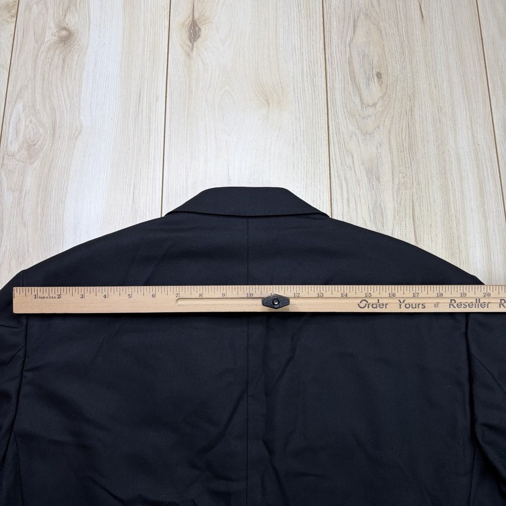 CORNELIANI Super Fine 18.75 Microns Wool Twill Blazer Mens 44L Black - Picture 11 of 13